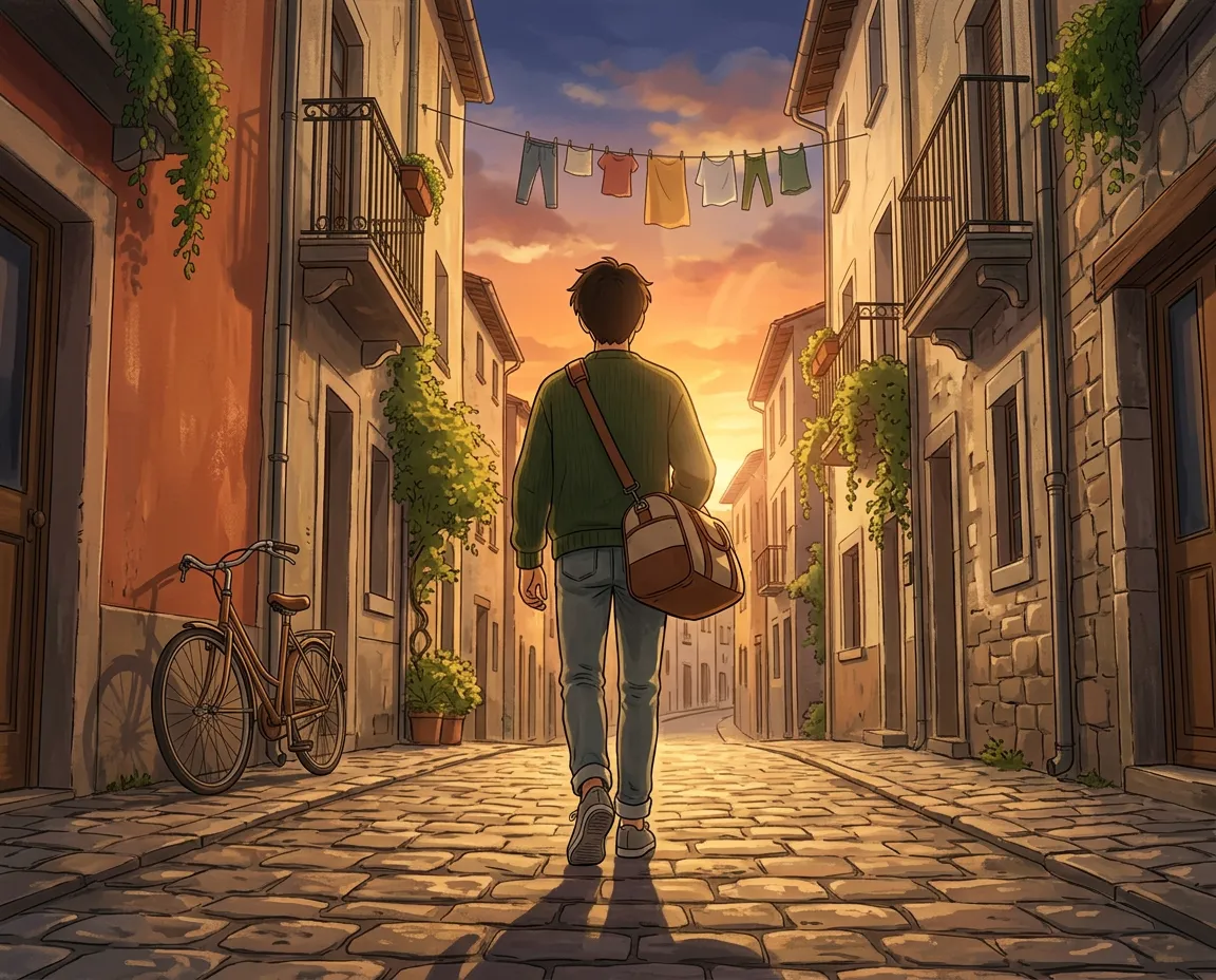 Walking through the city to the pitch